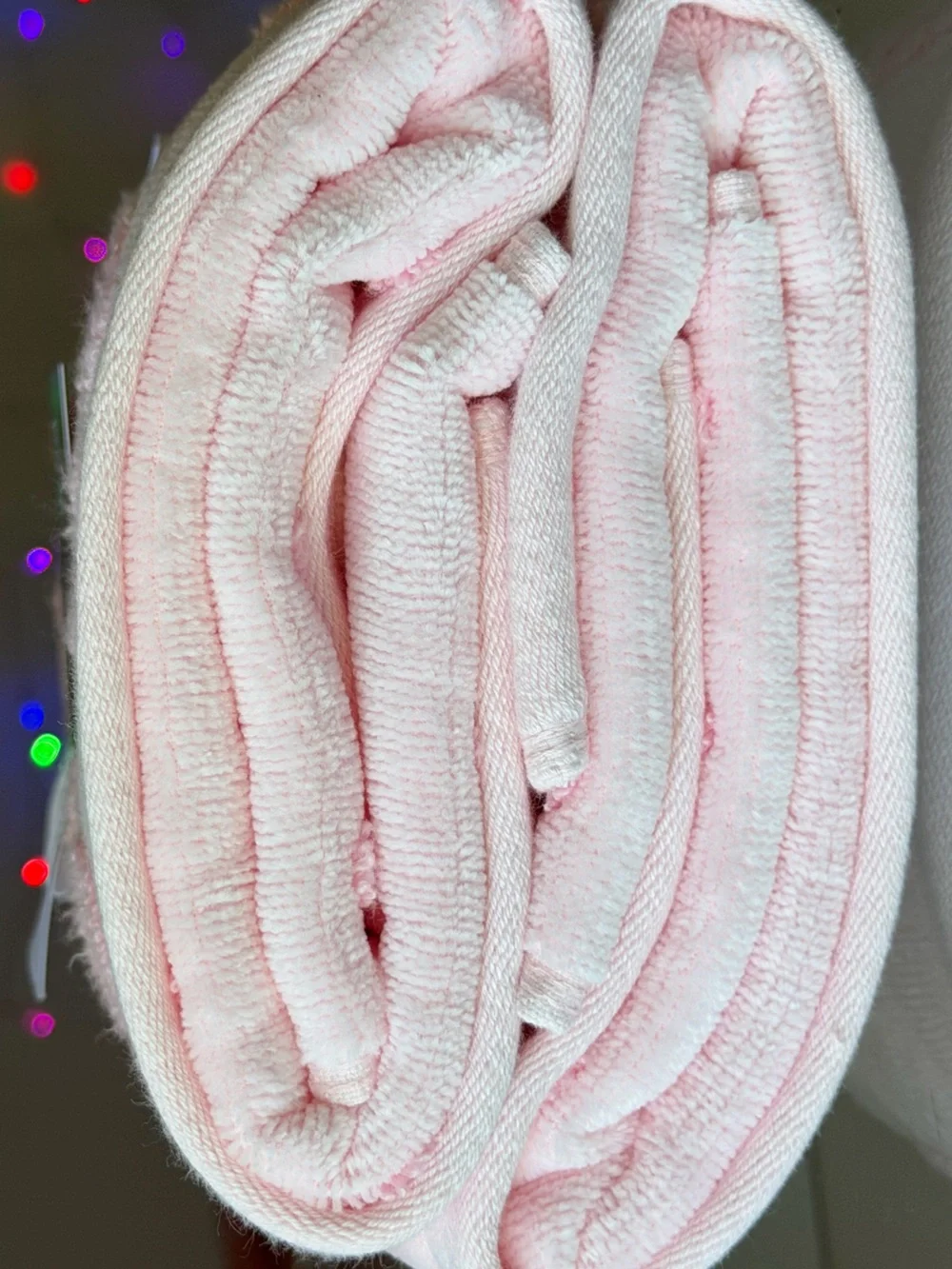 Caro Home Pink Bow Cotton Hand Towels 18x28 Set of 2